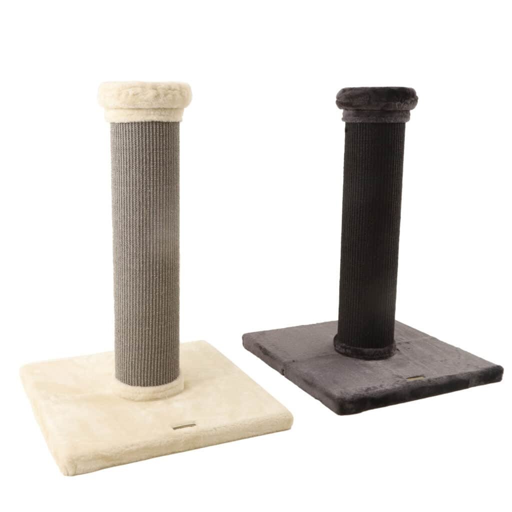 Poteaux à griffer XXL Zolia Kolos de 80 cm en coloris gris crème et noir