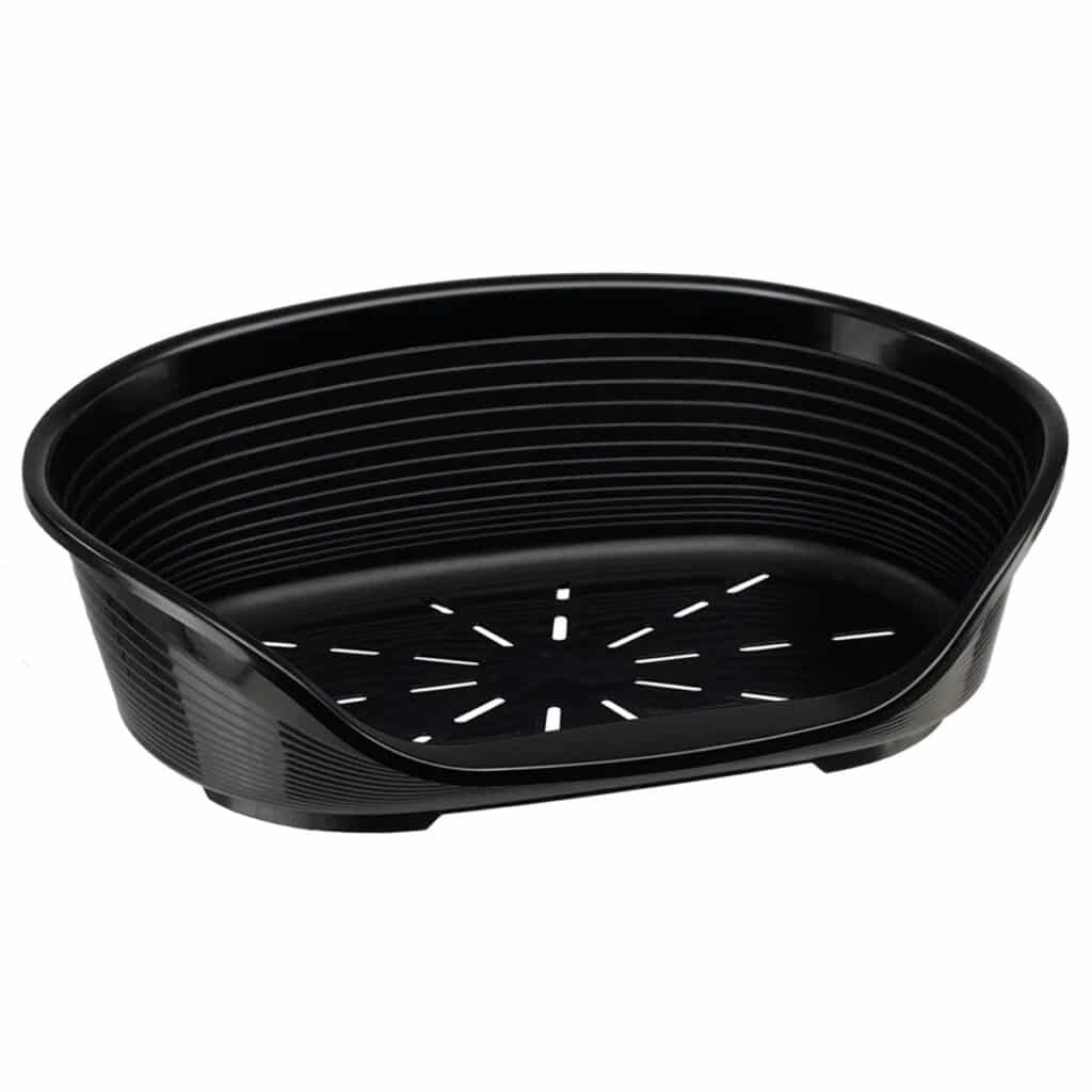 Corbeille en plastique noire Ferplast Siesta Deluxe