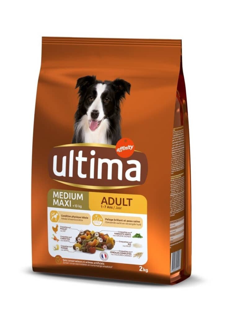Sac de croquettes Ultima Medium-Maxi Adult pour chien de moyenne et grande taille
